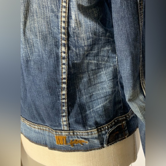 Kut from the Kloth Denim Distressed Jacket-Size XS - Picture 5 of 14